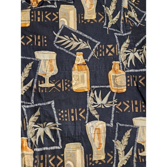 Batik Bay Hawaiian Shirt Beer Button Up Size L - Picture 6 of 8